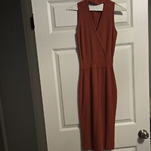 XOXO Rust Midi Dress